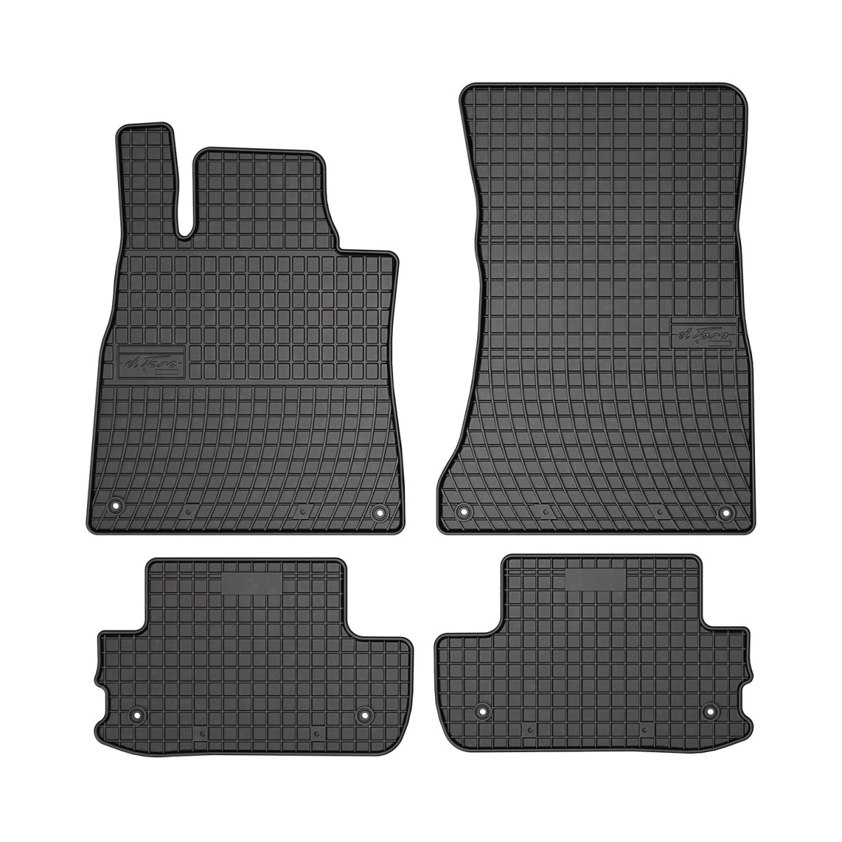 Mercedes Class C217 Floor Mats - Omac - El Toro Rubber - Black - '13-'20 Mercedes Class C217 Floor Mats - Omac - El Toro Rubber - Black - '13-'20